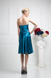 CLEARANCE - Cinderella Divine 7703 Strapless Satin Knee Length Dress (Size 3XL)