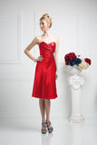 CLEARANCE - Cinderella Divine 7703 Strapless Satin Knee Length Dress (Size 3XL)