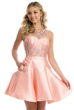 Juliet 774 Illusion Embellished Bodice Homecoming Party Dress