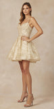 Juliet 838 Homecoming Short Dress Applique and Glitter