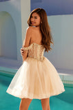 Juliet JT947L Short Off the Shoulder Homecoming A-Line Dress