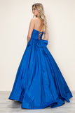 Poly USA | Ed Young 9754 Strapless A-Line Ballgown with Pockets Long Dress