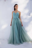 Eureka 9901 Floor Length V-Neck Glitter Long Prom Dress