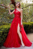 Andrea & Leo A1053 Leila A-Line Ball Gown One Shoulder