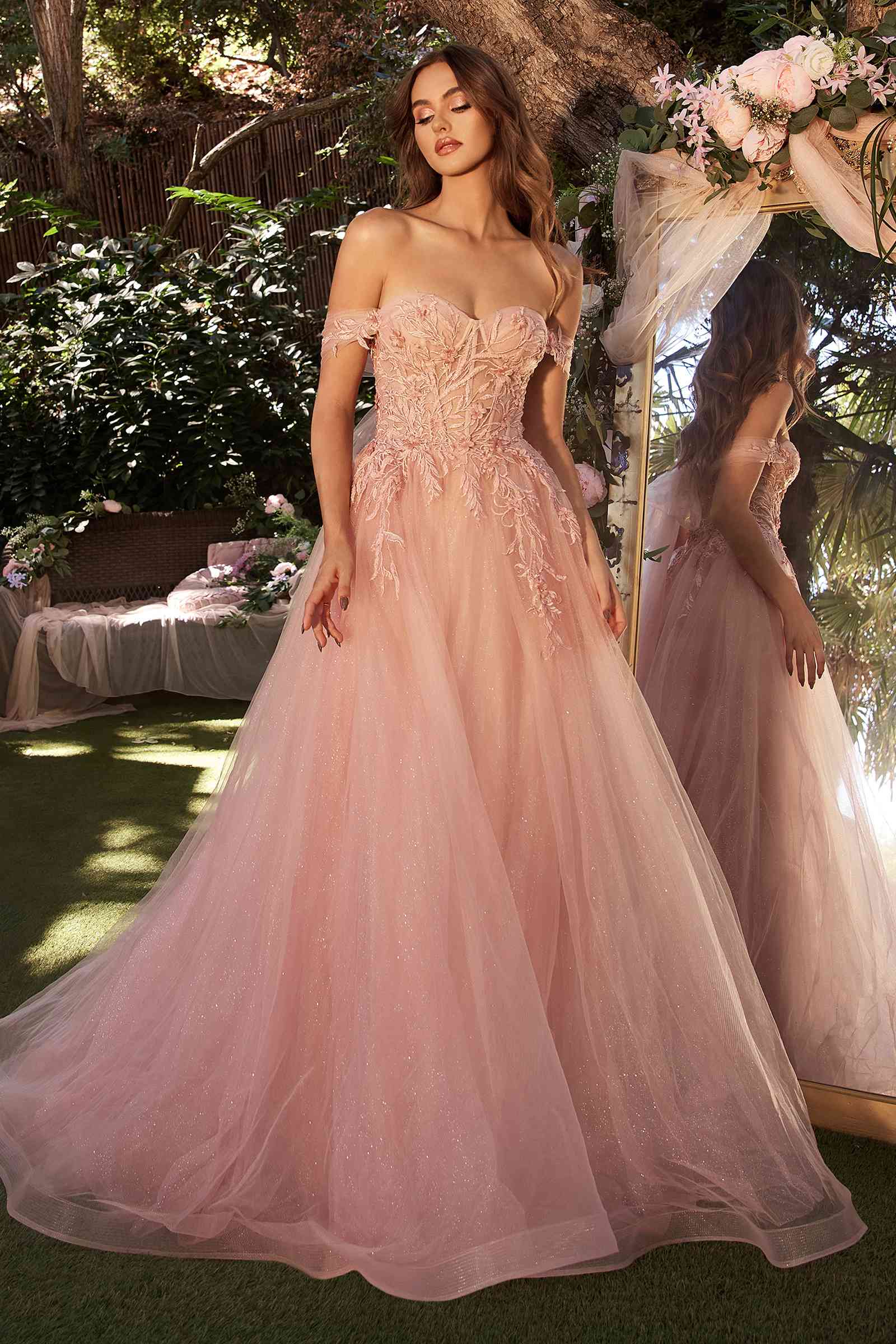 Andrea & Leo A1322 Layered Tulle Ball Gown