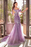 Andrea & Leo A1354 Strapless Lace Mermaid Gown & Removable Accessory