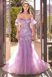 Andrea & Leo A1354 Strapless Lace Mermaid Gown & Removable Accessory