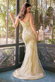 Andrea & Leo A1362 Dress Beaded Sheath Formal Gown
