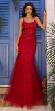 Nox Anabel A1376 Long Fitted Mermaid Gown Open Lace Up Back