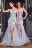 Andrea & Leo A1388 Dress Sequin Floral Mermaid Gown