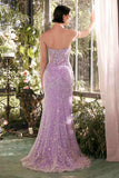Andrea & Leo A1404 Dress Transluscent Bead Fringe Formal Gown