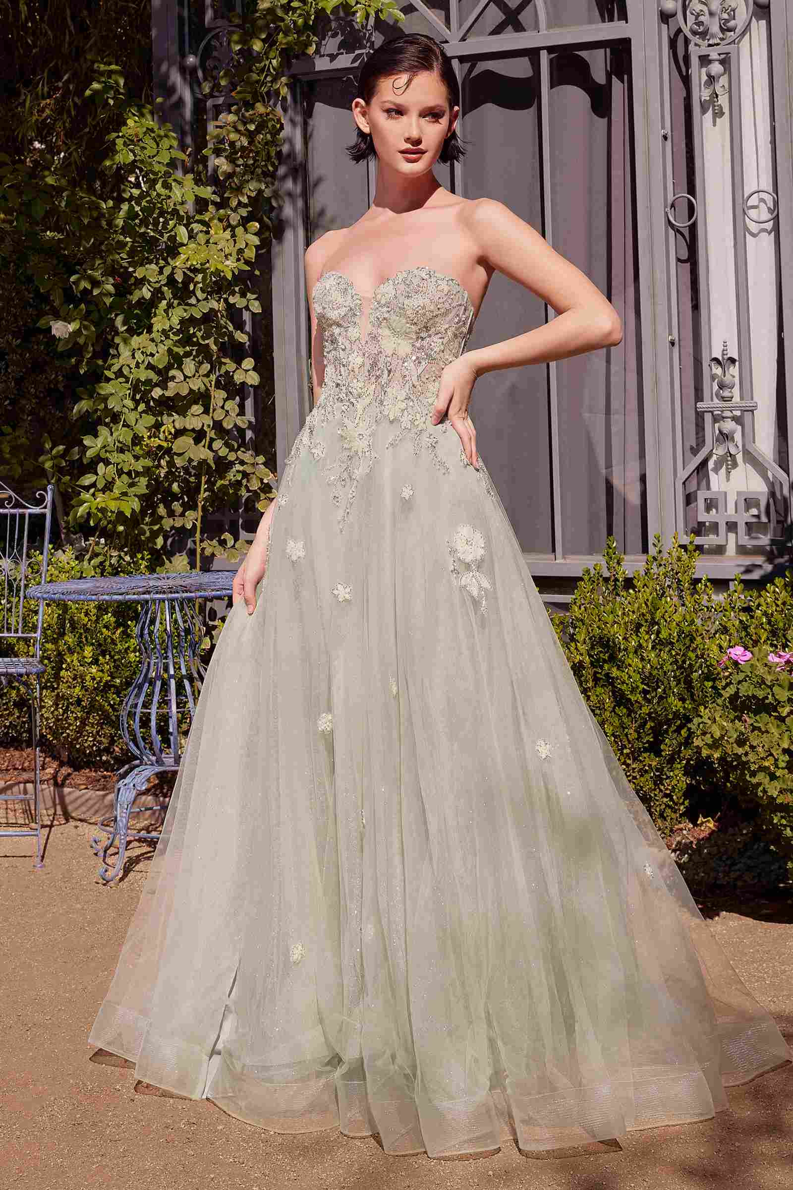Andrea & Leo A1418 Dress Long Strapless A-Line Ball Gown