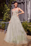 Andrea & Leo A1418 Dress Long Strapless A-Line Ball Gown
