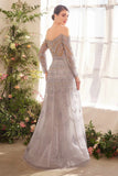 Andrea & Leo A1445 Dress Byzantine Bead Long Sleeve A-Line Gown