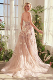 Andrea & Leo A1453 Dress Spring Floral Applique A-Line Gown