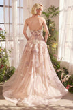 Andrea & Leo A1453 Dress Spring Floral Applique A-Line Gown