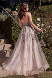 Andrea & Leo A1460 Dress Multicolor Floral A-Line Prom Gown