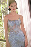 Andrea & Leo A1470 Dress Crystal Neckline Beaded Gown