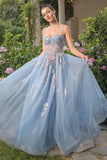 Andrea & Leo A1490 Whimsical Strapless Prom Ball Gown