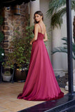 Nox Anabel A1744 Elegant Stretch Satin A-Line Evening Dress