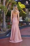 Nox Anabel A1745 Fitted Stretch Satin Dress