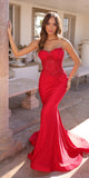 Nox Anabel C1345 Long Strapless Sweetheart Corset Bodice Mermaid Gown
