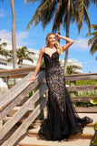 Nox Anabel C1606 Fully Sequin Tulle Sleeveless Mermaid Gown