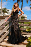 Nox Anabel C1606 Fully Sequin Tulle Sleeveless Mermaid Gown