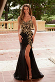 Nox Anabel C1613 Golden Flower Applique Strapless Sweetheart Dress