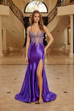 Nox Anabel C1831 Fitted Shimmer Jersey Rhinestone Embellishment Prom Gown