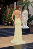 Nox Anabel C1845 Fitted Off Shoulder Embellished Shimmer Jersey Prom Gown