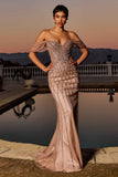 Ladivine CC477 Dress Beaded Off The Shoulder Mermaid Prom Dress