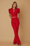 Puff Cap Sleeve Jewel Detail Sets