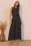 Ink Spot Sleeveless Bubble Jumpsuit
