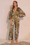 Dreaming Lily Satin Cape Jumpsuit
