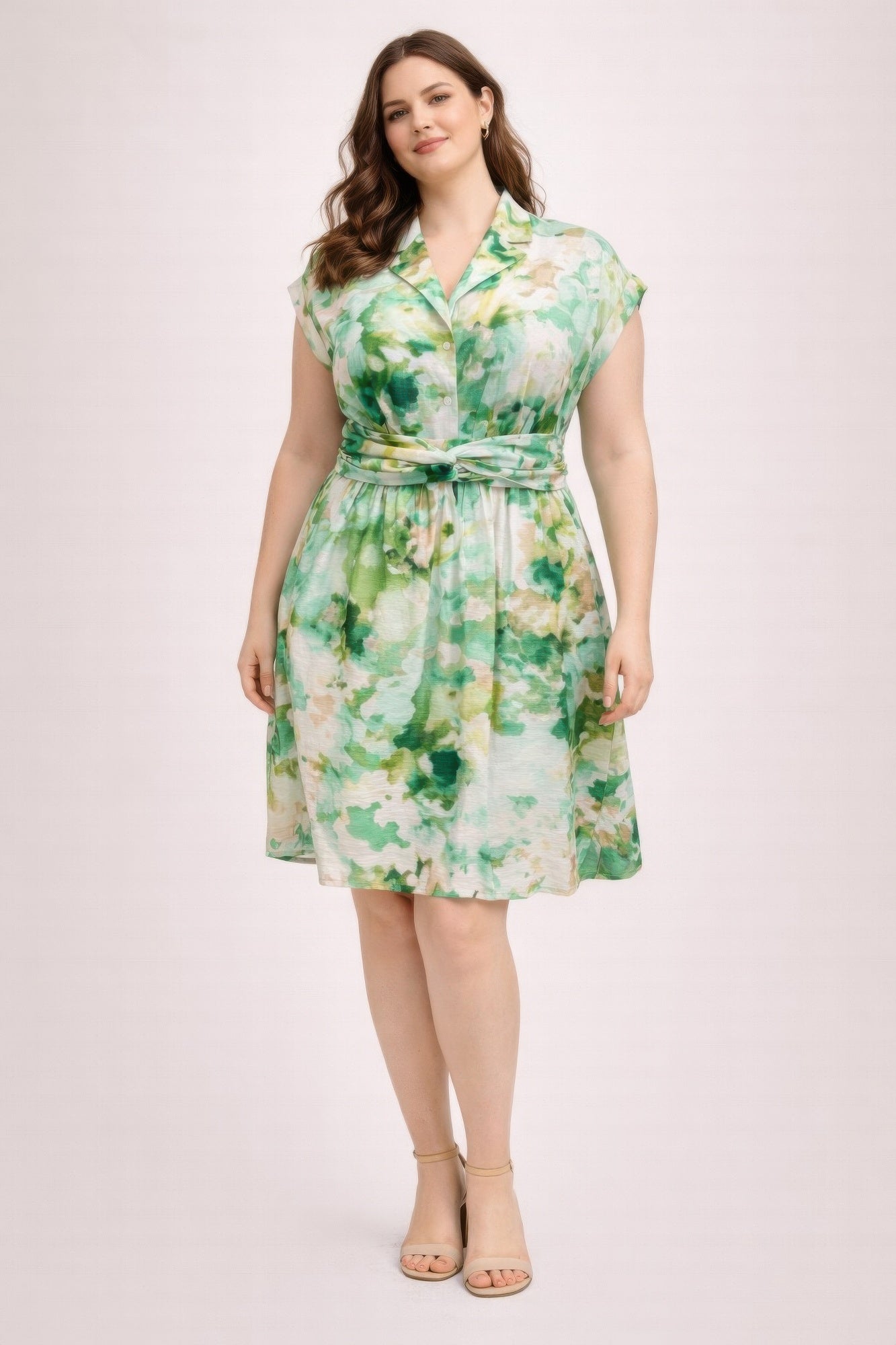 slim fit dress slacks Universal Standard Plus Size Cooling Stretch Cupro Savannah Dress main image 1
