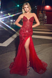 Ladivine CD0214 Dress | Cinderella Divine CD0214 - Red