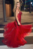 Ladivine CD0214 Dress | Cinderella Divine CD0214 - Red