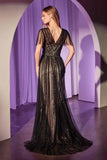 Ladivine CD0241 Dress Sequin Embellished A-Line Gown