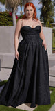 Ladivine CD252C Dress | Cinderella Divine CD252C - Black