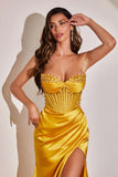 Ladivine CD295 Dress | Cinderella Divine CD295 - Marigold