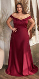 Ladivine CD325 Dress | Cinderella Divine CD325 - Burgundy