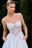 Ladivine CD389W Timeless A-Line Fairytale Bridal Gown