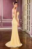 Ladivine CD397 Radiant Dimensional Floral Beading Fitted Gown