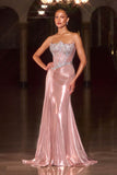 Ladivine CD692 Strapless Reverse Sweetheart High Shine Finish Gown
