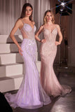 Ladivine CD759 Embellished Fit & Flare Prom Dress