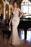 Ladivine CD794 Dress Strapless Sweetheart Crystal Fitted Gown