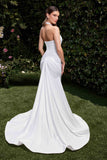 Ladivine CD796W Dress Stretch Spandex Fitted Halter Bridal Gown