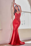 Ladivine CDS450 Dress | Cinderella Divine CDS450 - Red