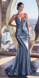 Ladivine CH062 Dress | Cinderella Divine CH062 - Smoky Blue